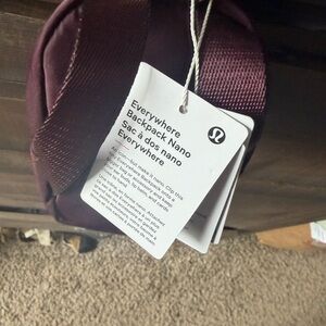 lululemon athletica Mini Backpack Pouch - Deep Burgundy